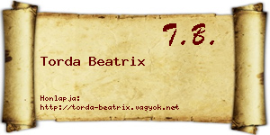 Torda Beatrix névjegykártya