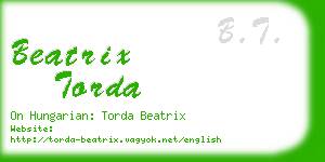 beatrix torda business card